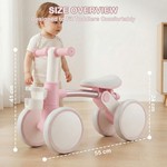 Topika Toddler Bike Balance Bike with Light Up Wheels