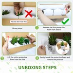 Topika 3 piece Creative Fake Succulents Artificial Succulent for home decor