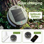 Topika Outdoor Solar String Lights, Camp String Lights 12M Rechargeable LED