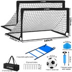 Topika Fold-Up Portable Kids Soccer Goal Set Soccer Nets for Training 2pack