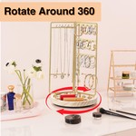 Topika - Rotating Jewellery Organiser Display Stand & Earring Holder