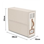 Topika Home-Foldable Sheet Organizers for Bedding, 4pcs Linen Storage Cubes