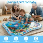 Topika Water Mat For Baby Inflatable Water Tummytime Thickened&Durable PVC