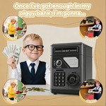 Topika Kids Money Safe ATM Piggy Bank with Password Lock&Face ID Simulation
