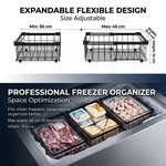 Topika Stackable And Extendable Metal Freezer Storage Boxes Quick Assembly