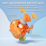 Topika Carrot Submarine Bath Spray Toy with Silicone Scrubber for Toddlers