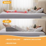 Topika - Wedge Pillows for Behind Knees, Leg Elevating Pillow for Surgery