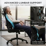Topika Ergonomic Office Chair Gaming Chair With Adjustable Headrest &Lumbar