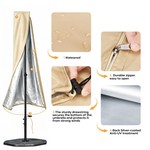 Topika Patio Umbrella Cover Large Umbrella Cover 420D Waterproof Cover
