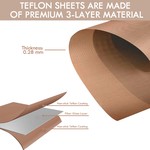 Topika PTFE Teflon Sheet for Heat Press Transfer, 75x125cm Large & Cuttable