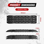 TopikaAuto - 2PC Off-Road Traction Boards for Sand&Mud Recovery, 3.5T Load