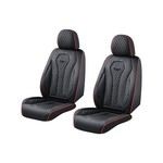 Topika Universal 2 Seats Leather Car Seat Covers Full Set, Front Set,