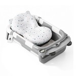 Topika Foldable Baby Bathtub with Thermometer & Cushion for 0-36 Monthes