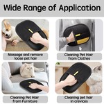 Topika Pet Hair Removal Gloves, Reusable Grooming & Cleaning Tool, 2-Pack