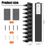 Topika - Cap Storage Organiser Hat Rack, Wall-Mounted Hat Hanger For Caps