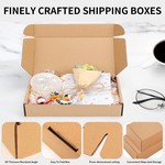 Topika Corrugated Mailer Box 25 Pack, Durable Shipping Boxes for Packaging
