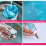 TopikaHome - 124-Piece Cake Decorating Supplies Kit with Piping Bags & Tips