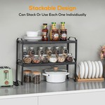 Topika -Vertical Adjustable Expandable Counter Top Shelving Shelf Organiser