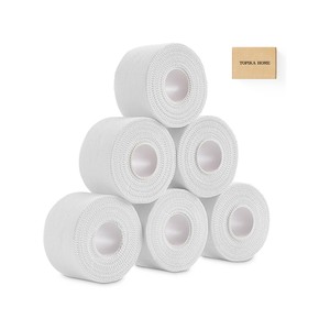 Topika 6-Pack 6m Athletic Sports Tape, Strong Hold, No Residue, Latex-Free