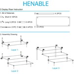 Topikahome - 3 Tier Stand Organizer, Perfume and Cupcake Holder Shelf
