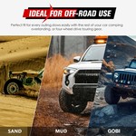 TopikaAuto - 2PC Off-Road Traction Boards for Sand&Mud Recovery, 3.5T Load