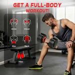 Topika Adjustable Dumbbell Set Dumbbells Adjustable Weight Set For Home Gym