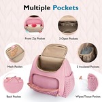 Topikakids - Multi-Pocket Diaper Bag, Insulated Pockets & Stroller Straps