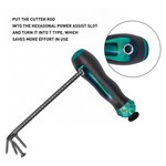 Topika - 3pcs Ratchet Screwdriver Set, Magnetic Telescopic Dual-Head Tool