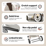 Topika Portable Baby Stroller Pram, Dual Push Foldable Stroller, 0-36M