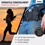 Topika Tactical Belly Band Holster, Concealed Carry Waist Belt for everyday