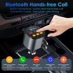 Topika Bluetooth FM Transmitter Bluetooth Car Modulator, 50W Car Charger