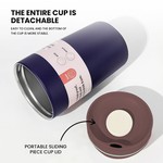 Topika - 350ml 304 Stainless Steel Coffee Cup, Iced Coffee cups for Travel