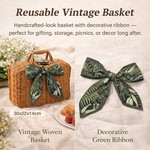 Topika 14-Piece Faux Wicker Spa Gift Basket for Women, Self Care Gift Set