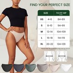 Lekkon Women High-Leg Panties Classic Microfiber, Silky Underwear, 3/6 Pack