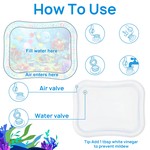 Topika Water Mat For Baby Inflatable Water Tummytime Thickened&Durable PVC