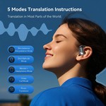 Topika - Language Translation Earbuds, Open-Ear AI Translator Earphones