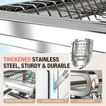 Topika Over The Sink Dish Drying Rack,Adjustable,Stainless Steel Material