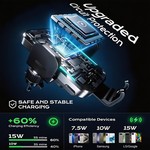 Topika - Car Wireless Charger, 15W Car Charger, Car Charger Iphone Mount