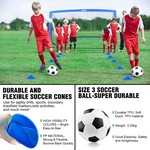 Topika Soccer Goal Set: Portable Fold-Up Training Goals (1.2 x 0.9 m)
