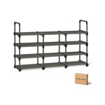 Topika 4-Tier Adjustable Metal Shoe Rack, Shoe Storage Organizer