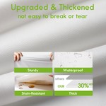 Topika 10pcs Rectangle Table Cloth Disposable White Tablecloth for party