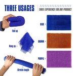 4 Pack Nylon Shower Scrubbers-Exfoliating Bath Sponges and Skin Scrubbers