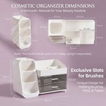 Topika - Makeup Storage Organizer, Cosmetic Holder With Drawer Storage