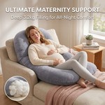 Topika Pregnancy Pillows for Sleeping G-Shaped Full Body Pillow 150cm