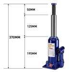 TopikaAuto - 5T/10T Hydraulic Car Jack with Adjustable Lift, Portable Case