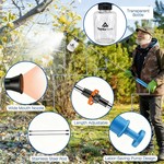 Topika Extendable Powder Sprayer 41-122cm Durable 500ml Dual Nozzle Duster