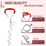 Topika Dog Tie Out Cable and Stake 3m Heavy Duty