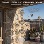 Topika Stainless Steel Teardrop Reflective Bird Deterrent Set