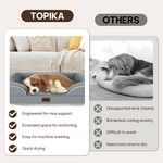 Topika Orthopedic Dog Bed, Waterproof Sofa Bed with Bolsters