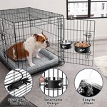 Topika Water Bowl for Dog Crate, No Spill Dog Water Bowl, 2pack